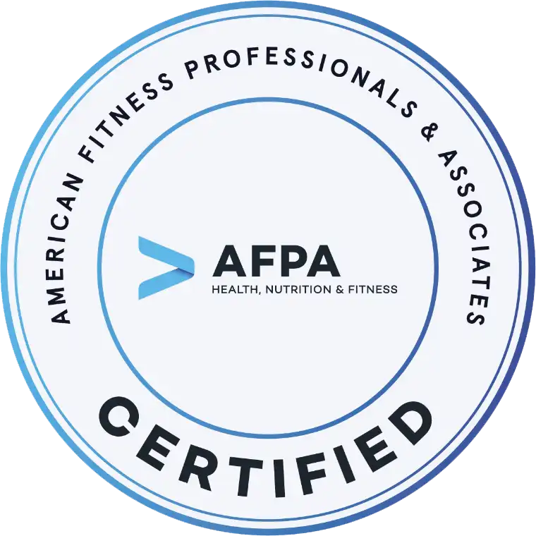 American Fitness Professionals & Associates Certified emblem